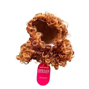 Monique Collection Heather Doll Wig Carrot Orange Curly Synthetic Size 14-15 NIB